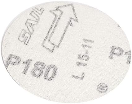 X-Dree 3-инчен DIA 180 Grit Абразивно пескарење хартија Дискови што се собира шкурка од 50 парчиња (Disco de Papel de Lija Abrasivo de Grano 180