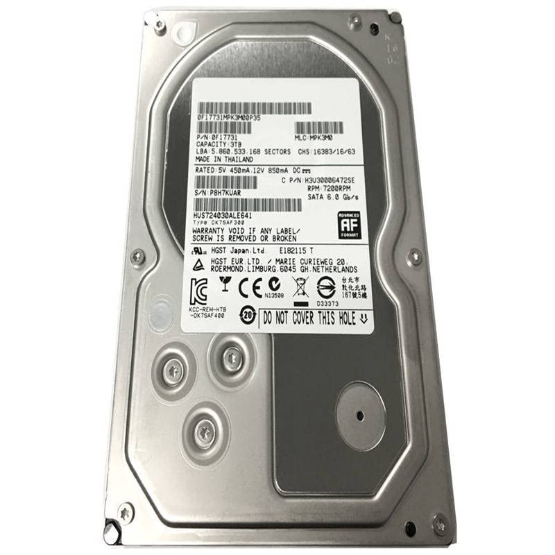 HDD ЗА Hgst 4TB 3.5 7K4 SATA 6 Gb/s 64MB 7200RPM За Внатрешна HDD За ПРЕТПРИЈАТИЕ Класа HDD ЗА HUS724040ALE641