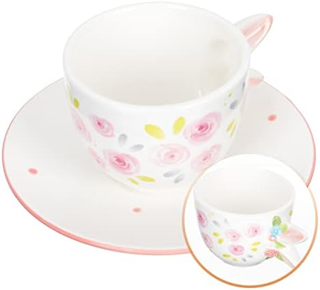 Doitool 1 сет стил чај нордиски утрински празник дома домаќинство кафе вода пиење чаша маса цветни чаши забава забава капучино мулти-зајак девојки чаши керамика на мок