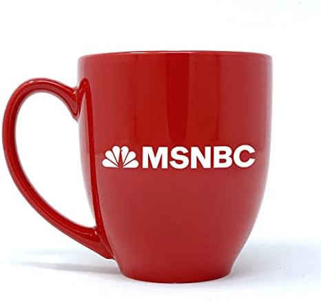 Официјално лого на MSNBC 14,5 мл керамичка црвена кригла