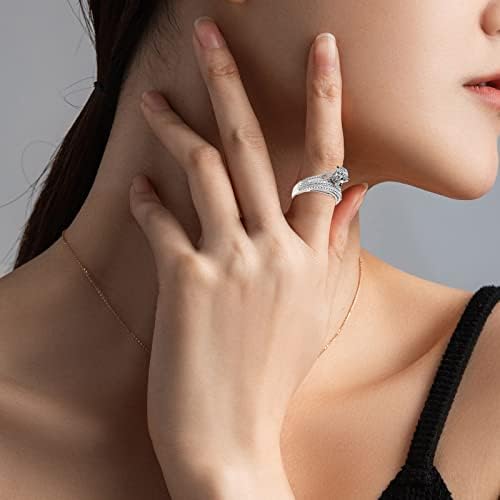 Ringвонење на мода од роза од роза -Клеј Дијамант Рингкан прстен да биде креативен за да ringвони дијамантски ден луксуз роза