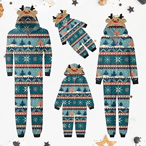 Семејство Божиќни Пижами 2022 Класичен Комбинезон Со Качулка Празнична Облека Семејни Пижами Мамо Пижами Што Одговараат На Божиќни
