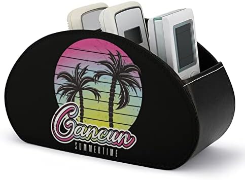 Cancun Summertime Vintime Palm Store Contain Storage Clox PU Multifunctional TV далечински управувач за далечински управувачи на организатори