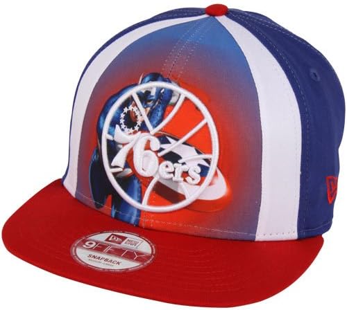 НБА нова ера Филаделфија 76ерс Марвел Херој 9ФИФТ Snapback Hat - Royal Blue/Red