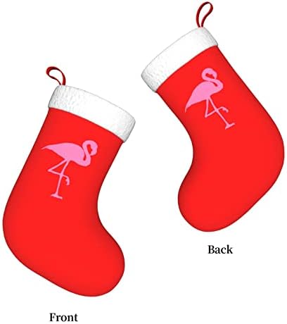 Cutedwarf Cute Flamingo Model Pink Pink Cristma Codrings Божиќни украси на дрво Божиќни чорапи за Божиќни празнични забави подароци