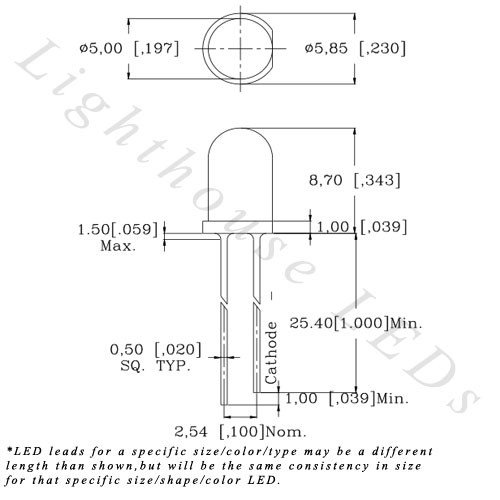 5мм тркалезно горе жолто/злато - Екстра брзо трепкање од 6Hz LED - Супер светла