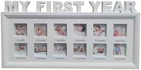 Ｋｌｋｃｍｓ 12 месеци Фото година Бебе новороденче албуми за новороденчиња Слика Фотографија, бело