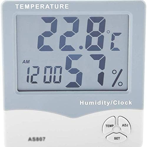 Јах Термометар За Соба Дигитален Хигрометар Термометар И Мерач на Влажност Со Монитор За Влажност На Температурата