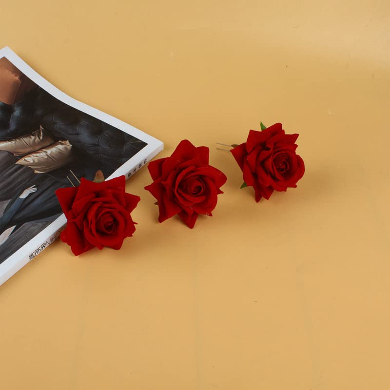 Цвеќе Од роза Шноли За Коса За Жени Иглички За Цветна Коса Роза Додатоци За Коса За Жени За Фризури За Свадбена Забава Клип За Коса За Жени