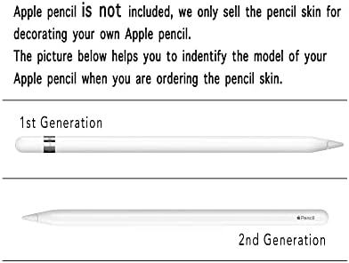 Уничамелеон печатено завиткување винил кожата компатибилен со Apple Pencil само 1 -та генерација