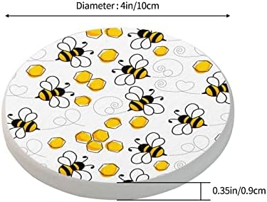 Тркалезни Подлоги За чаши За Пијалоци Абсорбента На Пчели Дијатомит Душеци За Подлоги За Гребење На Масата Заштита Од Нелизгање Отпорна На