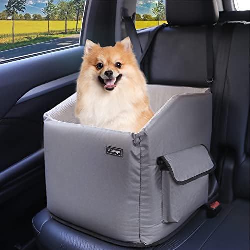 Подигнати Седишта За Автомобили За Кучиња за Мали Кучиња до 25 килограми, Седиште За Засилување На Кучиња За Мали Кучиња, Удобно Седиште