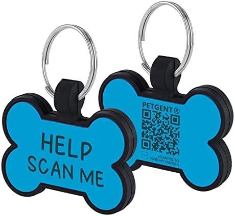 Петгент Надградени QR Код Ознаки За Кучиња Персонализирани За Миленичиња Ознаки За Имиња На Кучиња За Мали Големи Миленичиња-Тивок