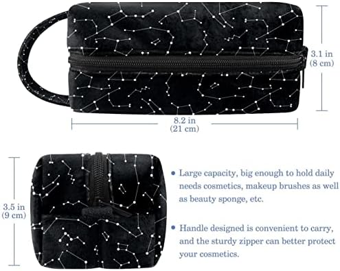 Тбуобт Торба За Шминка Патување Козметичка Торба Торбичка Чанта Чанта Со Патент, Соѕвездие