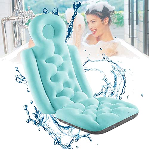 Целосна перница за бања за бања дебела спа -перница за сушење за када када со перница дише 3D слоеви на мрежи за жени и мажи,