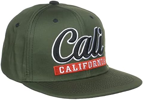 Divadesigns Cali Cali California Snapback Flat Bill Hat 220404B275
