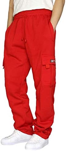 Машки џогерни панталони Атлетски памучни постелнини панталони за лабави панталони со плажа со џебови A08