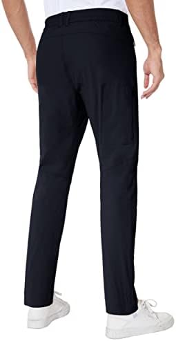 Puli Mens Strighter Pants Pants Plightweess Slim Fit Брзо суво случајно засилено работење со пешачење со велосипедизам со џебови