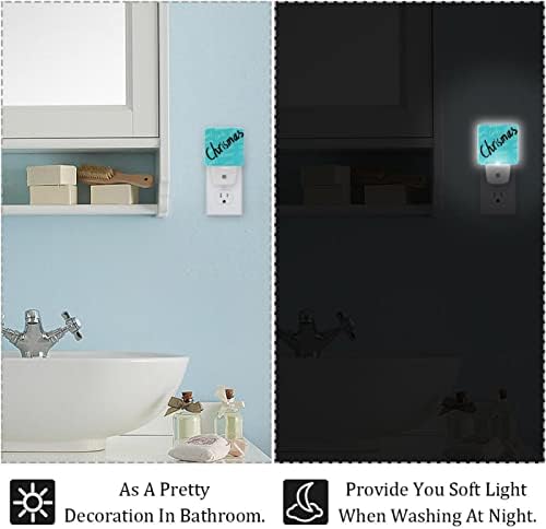 LED Rodailycay LED автоматски самрак на ситница за сензори, 2 пакувања приклучок за ноќно светло за бања, спална соба, детска соба, ходник, скали, расадник, кујнски хризми син