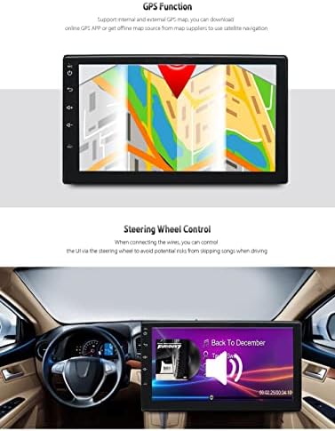 EZoneTronics Android Автомобил Радио, Двојна Din Навигација Bluetooth Екран На Допир Автомобил Мултимедијална Радио Поддршка Netflix, Огледало