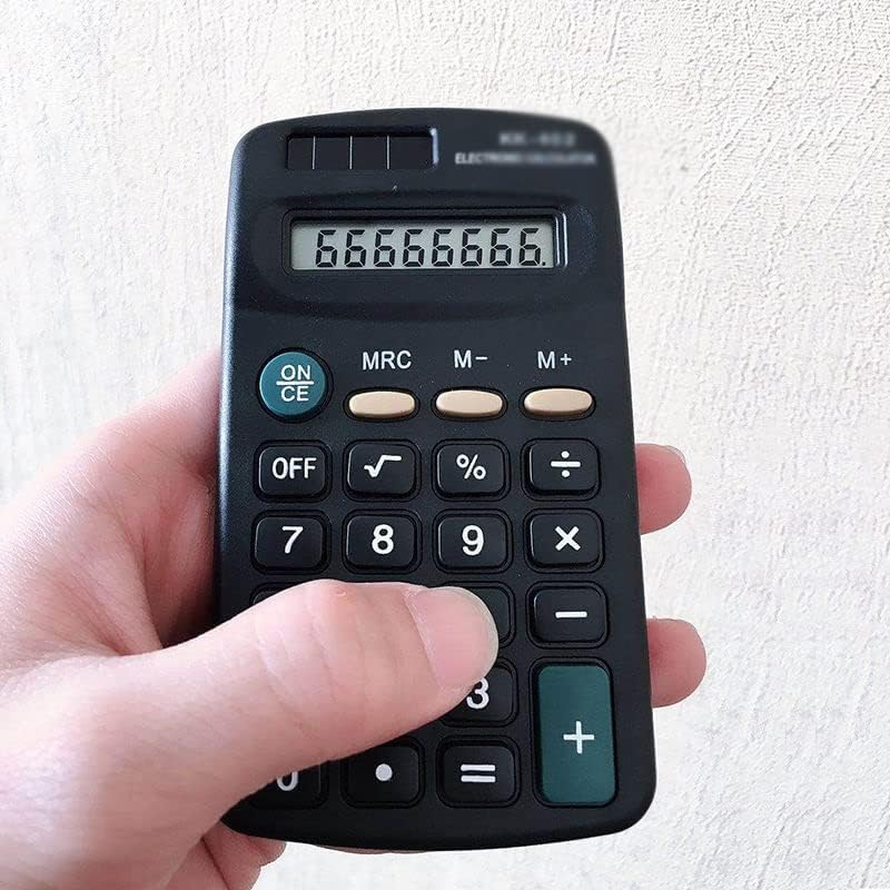 MJWDP 8 цифри Преносен калкулатор Големи копчиња Алатка за сметководство за финансиски деловни активности за канцелариско училиште