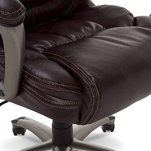 Извршна канцеларија на Серта, прилагодлив ергономски компјутерски стол со слоевити перници на телото, раб на седиштето на водопади,