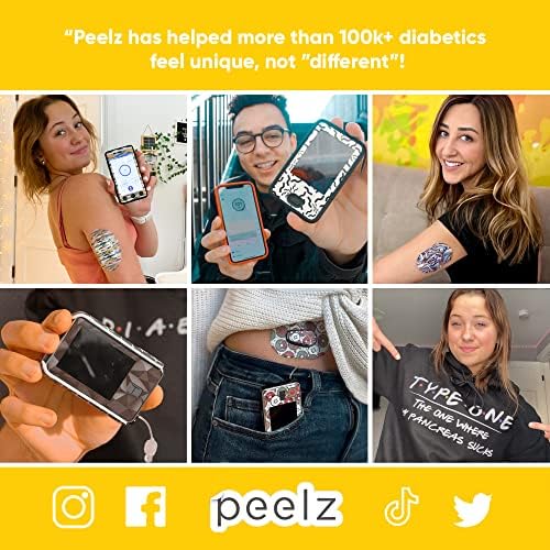 Peelz Dexcom G6 лепила закрпи 25 пакувања - американски водоотпорни CGM сензорни закрпи за 14+ дена - чувствителни закрпи на дијабетичарот