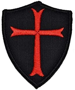 Мортон Дома витези Темплар крстоносци со крстоносец тактички морал лепенка 2,9 x 2,5 со големина