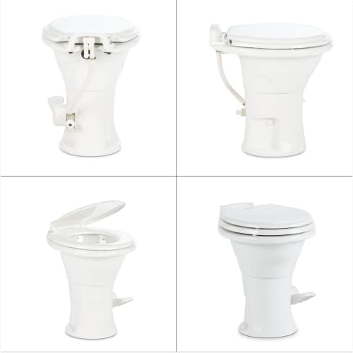 Dometic 310 Стандарден тоалет - Продолжен облик, лесен и ефикасно испирање со моќно засилување на притисок и бавно покритие на блиското