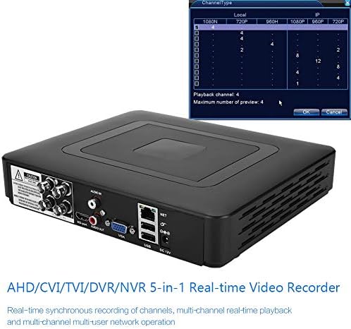 Huangxing - DVR Recorder, 1080P HD CCTV рекордер, хибридна видео репродукција на 4 канали за дома
