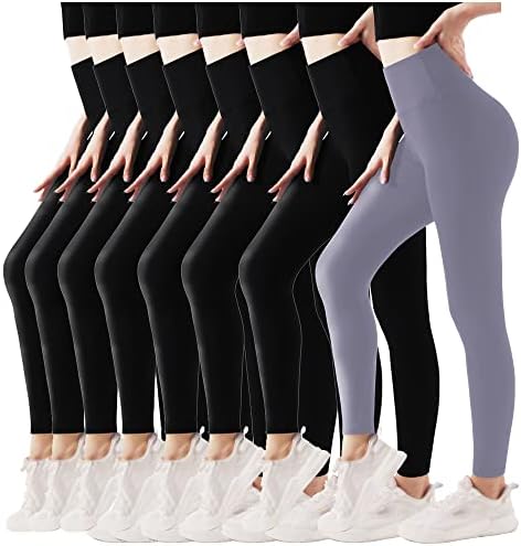 Меки меки женски хеланки, високи панталони со јога со контрола на стомакот, сетови за вежбање за жени, без прегледување