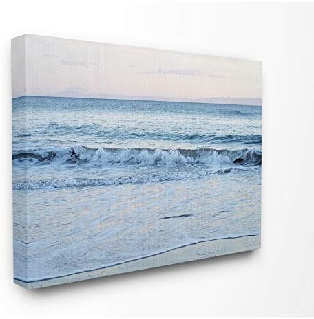 СТУПЕЛ ИНДУСТРИИ Крајбрежната вечер на плажа бранови Фотографија Canvas Wallидна уметност, 24 x 30, мулти-боја