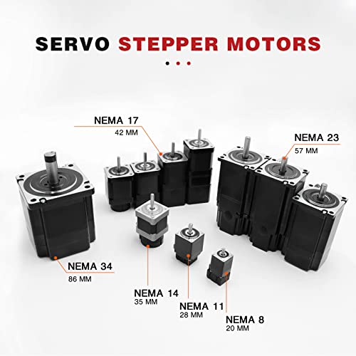 ZGCSEVMOT NEMA8 Servo Stepper Motor, затворен јамка 20 mm мотор за засилување, 0,02Nm 0,6A L = 28mm мотор со висока прецизност