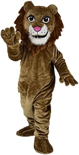 Училиште маскота костум реалистична пријателска лав маскота костум животински лав крал