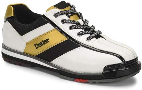 Dexter Mens SST 8 Pro Bowling Shoes- Бело/црно/злато