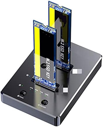 Fzzdp Тип Ц ДО USB 3.0 M. 2 SATA NGFF SSD Хард Диск Докинг Станица Двојна Залив Надворешен Офлајн Клон Адаптер