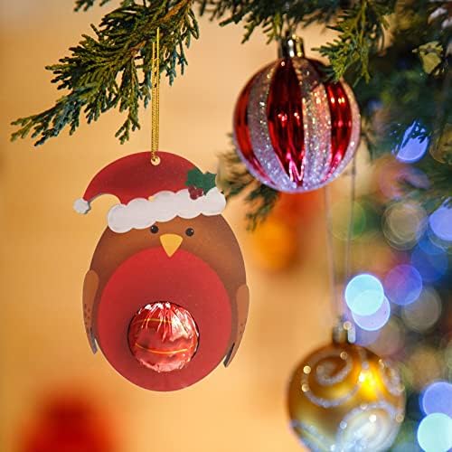 Божиќно поштенско сандаче соларно приврзок декор Божиќ чоколаден подарок што виси украс подарок застрашувачки фигурина занаетчиски