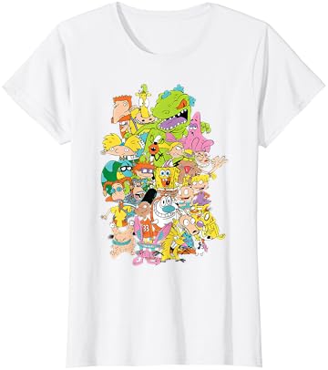 Никелодеон Комплетна маица со маица со ликови од 90-тите години