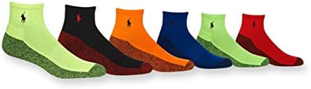 Чорапи на четвртина од четвртиот мермер во Класичен спортови на Поло Ралф Лорен - 6 пара