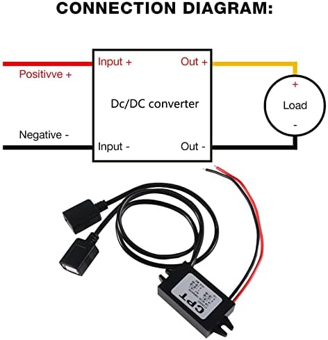 Diitao 2PCS Директниот напон на конверторот на струјата 12V до 5V 3A 15W Директна струја на конвертор на конверторот на струја, адаптер