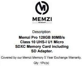 MEMZI PRO 128gb Класа 10 80MB/s Микро SDXC Мемориска Картичка Со SD Адаптер За Samsung Galaxy S9, S9+, Забелешка 8, J2 Pro, A8, A8+ Мобилни Телефони