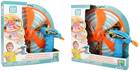 Ништо, освен забавни играчки, ја осветлуваат LED Flying Spay Funter Toy дизајниран за деца на возраст од 5+ години, разнобојно