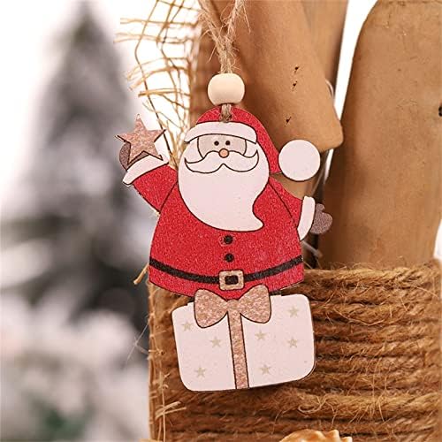 Афеид Божиќна декорација ткаенина Пендирантка елка за приврзоци за приврзоци за деца, мини куки за куки за лустер кристали