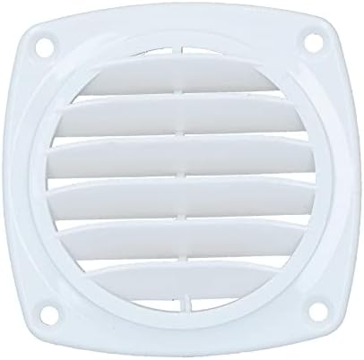 AB Tools 2pk Louvre Air Vent Vent Ventilator Grill 82mm Boat Caravan Motorhome