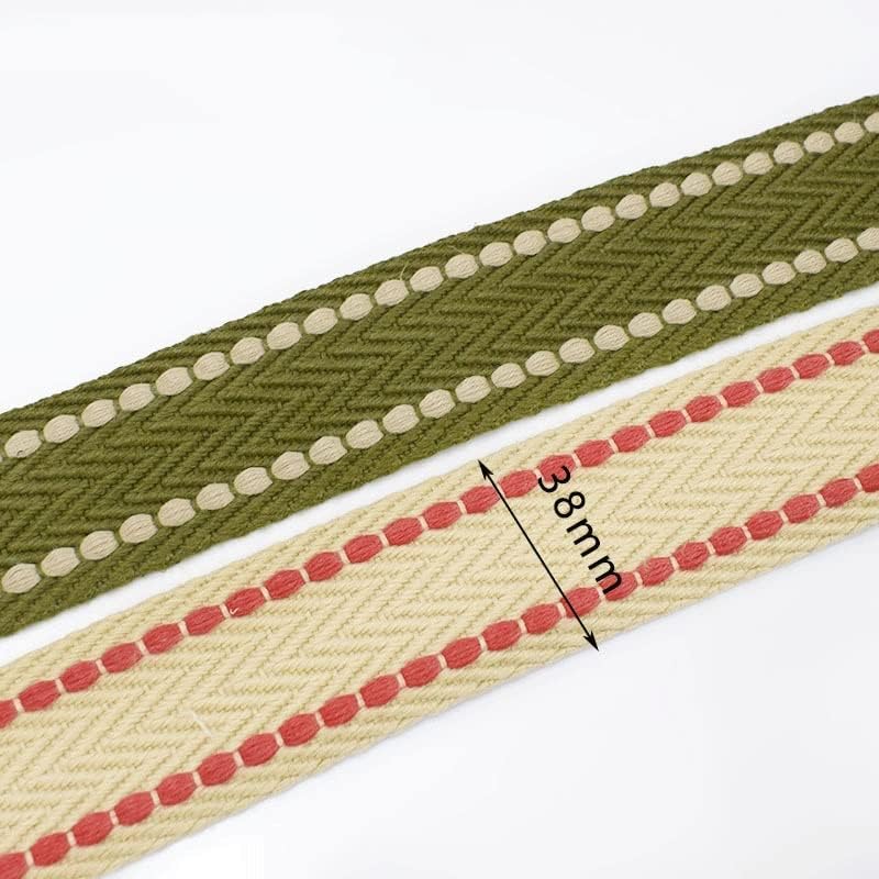 LTTJL Полиестерски памучни мрежи на ранец каиш за леб за лента за шиење лента за шиење пристрасност за врзување на облеката