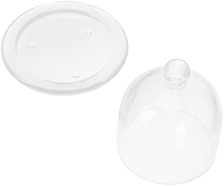 Doitool мини стаклена путер за чинија со купола сад за купола, мулти-зачувување на стакло од лимо