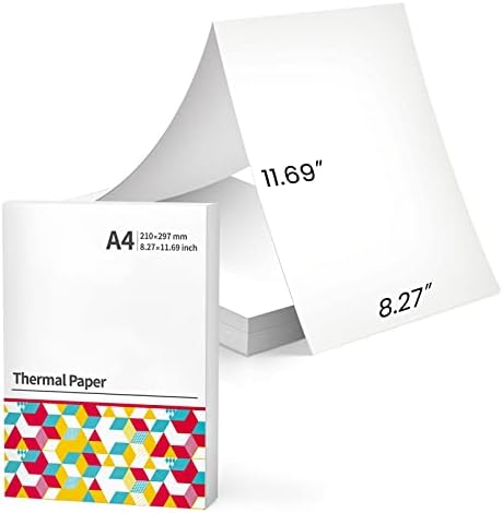 Термичко печатење хартија за печатење на вентилаторот - повеќенаменска хартија за печатење за континуирано печатење компатибилна за Phomemo