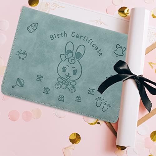 Стобок Падфолио 2 парчиња Носител На Извод Од Матичната Книга На Родените 2023 Година За Сертификат За Раѓање За Зајаци Книга