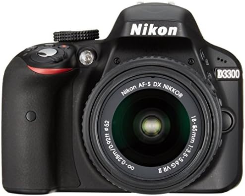 Никон дигитална камера Д3300 двоен зум комплет 18-55мм DX VR ii &засилувач; 55-200mm DX VR II Леќи 2 Црна