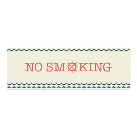 CGSignLab | Забрането Пушење-Наутички БранПрозорец Прицврстување | 36x12